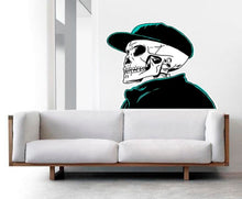 Load image into Gallery viewer, Stylish Skull Decal, Stylish Skull Sticker, Stylish Skull Wall Decor
