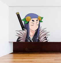 Load image into Gallery viewer, Anime Samurai Girl Wall Art, Anime Samurai Girl Sticker, Anime Samurai Girl Decal