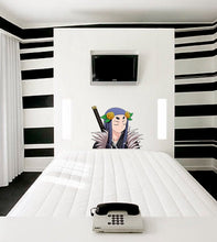 Load image into Gallery viewer, Anime Samurai Girl Wall Art, Anime Samurai Girl Sticker, Anime Samurai Girl Decal