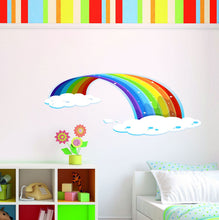 Load image into Gallery viewer, Nursery Rainbow Wall Decal, Nursery Rainbow Wall sticker, Nursery Rainbow wall decor