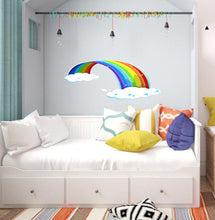 Load image into Gallery viewer, Nursery Rainbow Wall Decal, Nursery Rainbow Wall sticker, Nursery Rainbow wall decor