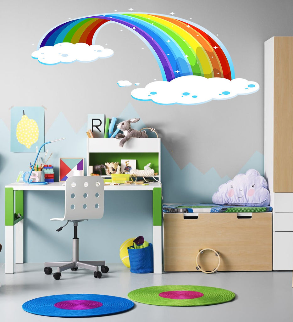 Nursery Rainbow Wall Decal, Nursery Rainbow Wall sticker, Nursery Rainbow wall decor