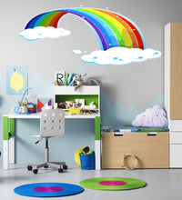 Load image into Gallery viewer, Nursery Rainbow Wall Decal, Nursery Rainbow Wall sticker, Nursery Rainbow wall decor