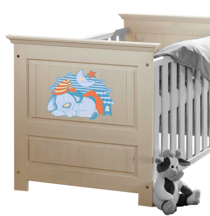 Sleeping Puppy Wall Decal, Sleeping Puppy Wall sticker, Sleeping Puppy wall decor, Sleeping Puppy Wall Art