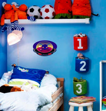 Load image into Gallery viewer, Cute Alien UFO decal, Cute Alien UFO Sticker, Cute Alien UFO Wall Decal