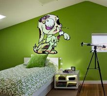 Load image into Gallery viewer, Zombie Bunny Wall Decal, Zombie Bunny Wall sticker, Zombie Bunny wall decor
