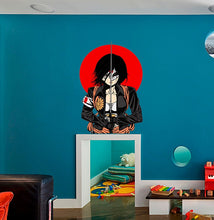 Load image into Gallery viewer, Anime Samurai Decal, Anime Samurai Sticker, Anime Samurai Wall Decor