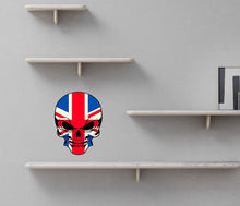 Load image into Gallery viewer, GB Skull Decal, UK Skull Sticker, Great Brittan Flag Skull