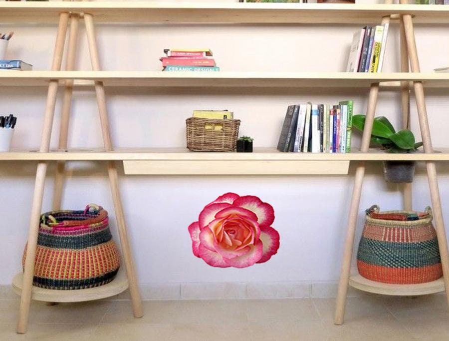 Pion Flower Wall Decal, Pion Flower Wall sticker, Pion Flower wall decor, Pion Flower Wall Art