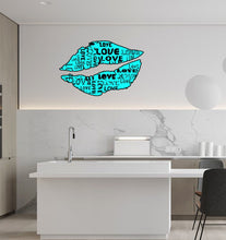 Load image into Gallery viewer, Lips Collage Love Wall Decal, Lips Collage Love Wall sticker, Lips Collage Love wall decor