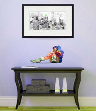 Load image into Gallery viewer, Anime Girl Sticker, Anime Decal, Anime Wall Art, Anime Wall Decor