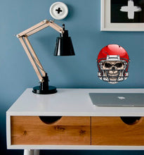 Load image into Gallery viewer, Skull in Football Helmet Decal, Skull in Football Helmet Sticker, Skull in Football Helmet Wall Decor