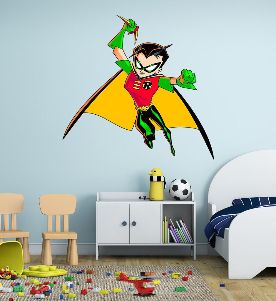 Superhero Boy Decal, Superhero Boy Sticker, Superhero Boy Wall Decal