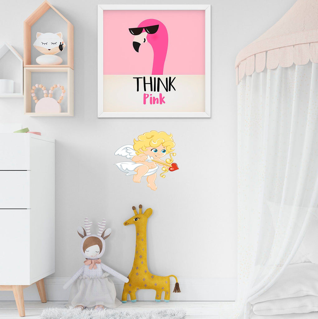 Cute Cupid Decal, Cute Cupid Sticker, Cute Cupid Room Decor