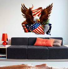 Load image into Gallery viewer, Bald Eagle US Symbol Decal, Bald Eagle US Symbol Sticker, Bald Eagle US Symbol Wall Decor