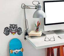 Load image into Gallery viewer, Bulldog Barbell Wall Decal, Bulldog Barbell Wall sticker, Bulldog Barbell wall decor