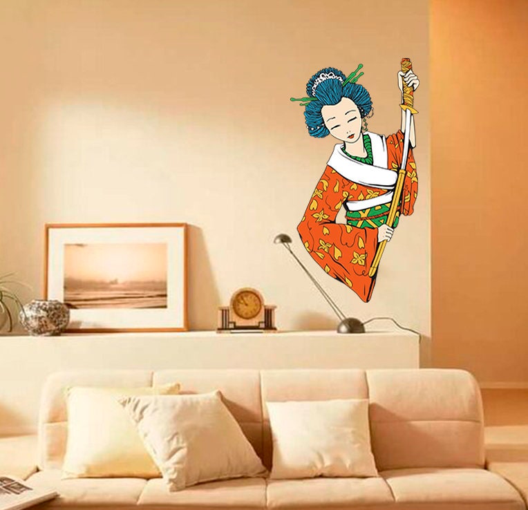 Geisha Decal, Geisha Sticker