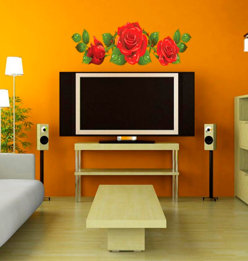 Roses Decal, Roses Sticker, Roses Wall Decor