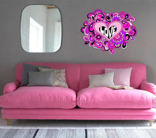 Load image into Gallery viewer, Hippy Love Decal, Hippy Love Sticker, Make Love Not War Decor