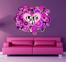 Load image into Gallery viewer, Hippy Love Decal, Hippy Love Sticker, Make Love Not War Decor