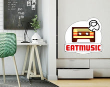 Load image into Gallery viewer, Audio Cassette Wall Decal, Audio Cassette Wall sticker, Audio Cassette wall decor, Audio Cassette Wall Art