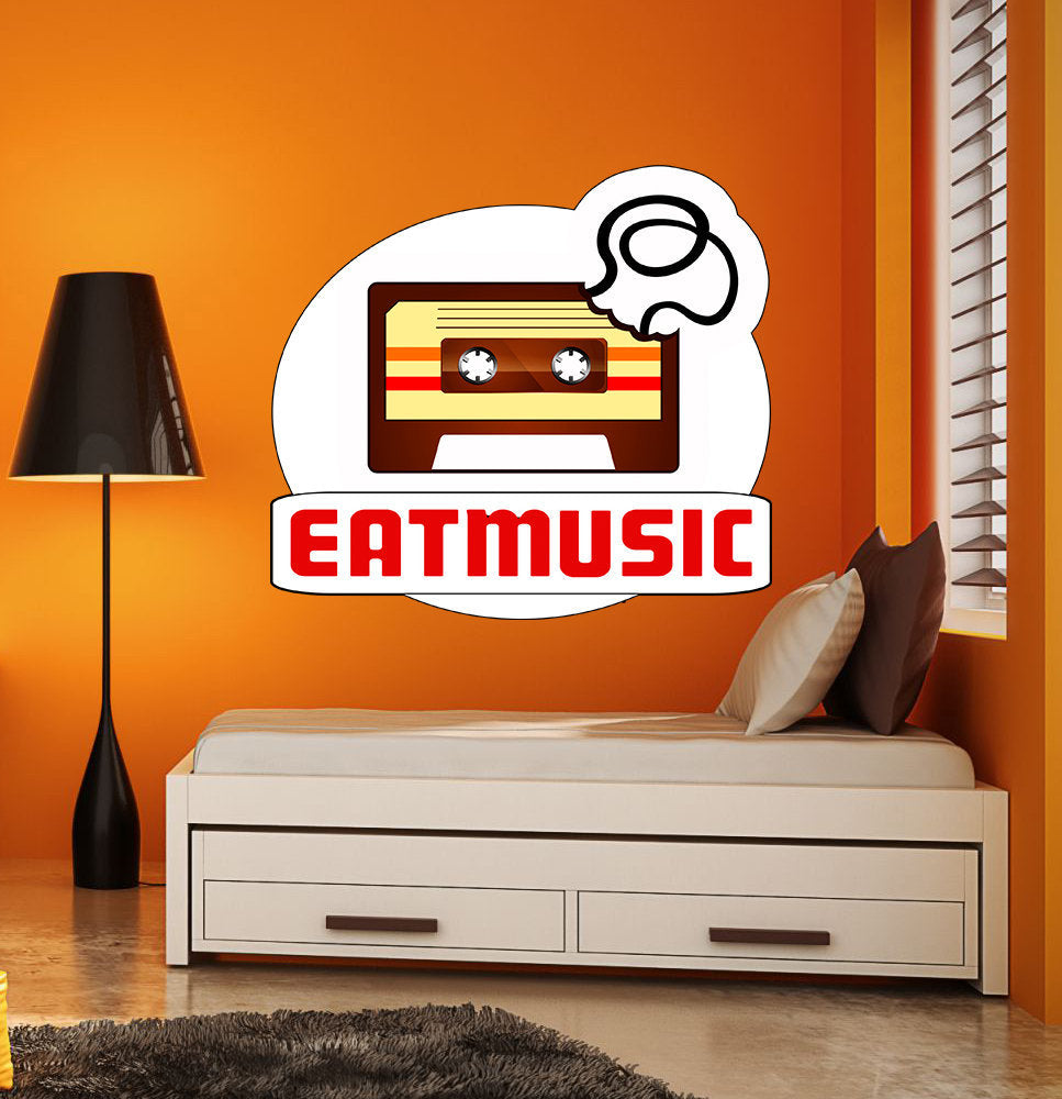 Audio Cassette Wall Decal, Audio Cassette Wall sticker, Audio Cassette wall decor, Audio Cassette Wall Art
