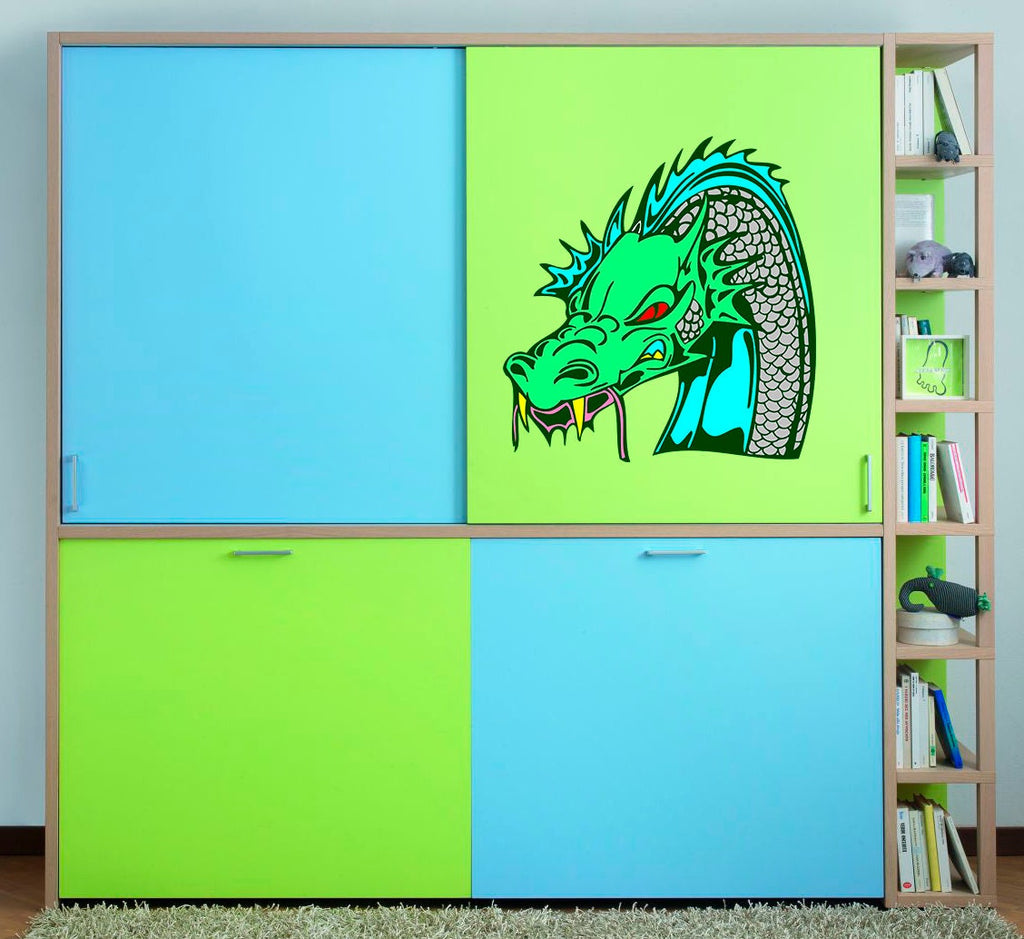 Fantasy Anime Dragon Sticker, Fantasy Anime Dragon Decal