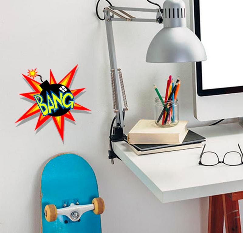 Bomb Bang Decal, Bomb Bang sticker, Bomb Bang wall decor