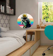 Load image into Gallery viewer, Football Player Sticker, Football Player Decal, Football Player Wall Decor