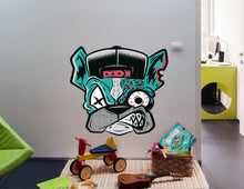 Load image into Gallery viewer, Boho Bulldog Sticker, Boho Bulldog Decal, Boho Bulldog Wall Decor