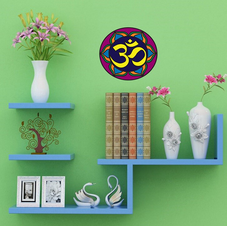 OM Sign Decal, OM Sign Sticker, OM Sign Wall Decor