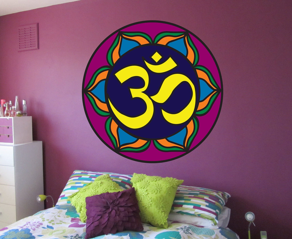 OM Sign Decal, OM Sign Sticker, OM Sign Wall Decor