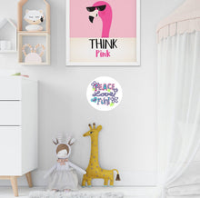 Load image into Gallery viewer, Peace Love Fun Decal, Peace Love Fun Sticker, Peace Love Fun Wall Decor