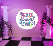 Load image into Gallery viewer, Peace Love Fun Decal, Peace Love Fun Sticker, Peace Love Fun Wall Decor
