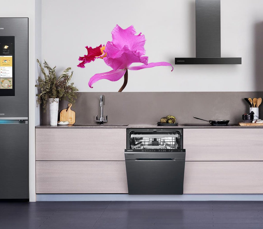Lilac Orchid Wall Decal, Lilac Orchid Wall sticker, Lilac Orchid wall decor