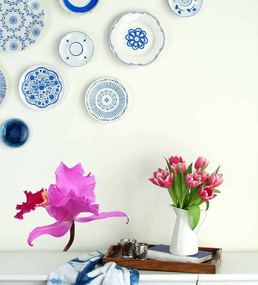 Lilac Orchid Wall Decal, Lilac Orchid Wall sticker, Lilac Orchid wall decor