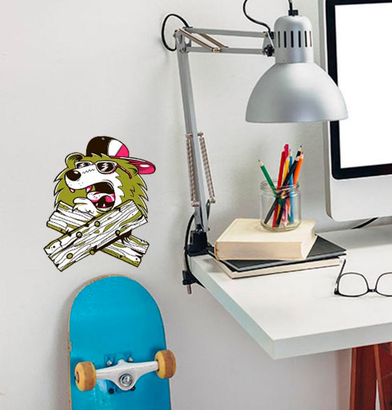 Cool dog Wall Decal, Cool dog Wall sticker, Cool dog wall decor