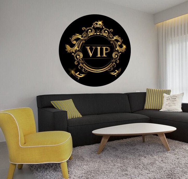 VIP Sticker, Elite Society Decal, Dear guests Wall Art, Status Vinyl Wallpapers, Celebrity Restaurant Decor, Elite Logo Sign, Custom Printed