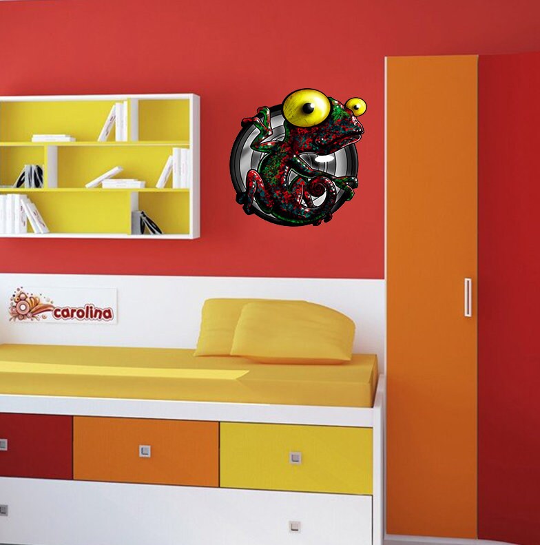 Chameleon Wall Sticker, Chameleon Wall Decal, Chameleon sticker, Chameleon decal