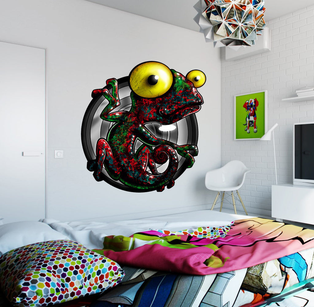 Chameleon Wall Sticker, Chameleon Wall Decal, Chameleon sticker, Chameleon decal