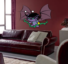 Load image into Gallery viewer, Cute Bat Monster Decal, Cute Bat Monster Sticker, Cute Bat Monster Wall Decor