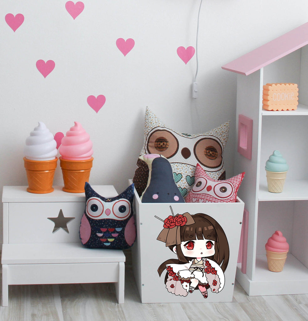 Little Anime Girl Sticker, Little Anime Girl Decal, Little Anime Girl Wall Decor