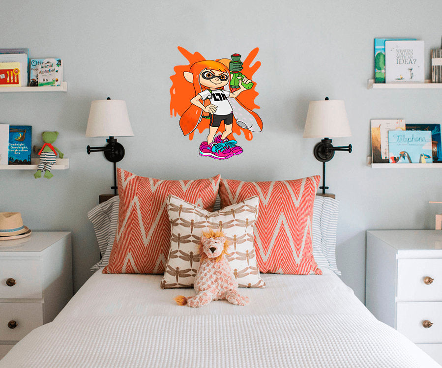 Gamer Girl Sticker, Gamer Girl Wall Decor, Gamers Room Decor