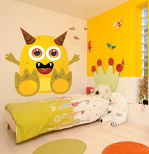 Load image into Gallery viewer, Funny Monster Wall Decal, Funny Monster Wall sticker, Funny Monster wall decor