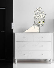 Load image into Gallery viewer, Psychedelic Sphinx cat Wall Decal, Psychedelic Sphinx cat Wall sticker, Psychedelic Sphinx cat wall decor, Sphinx cat Wall Art