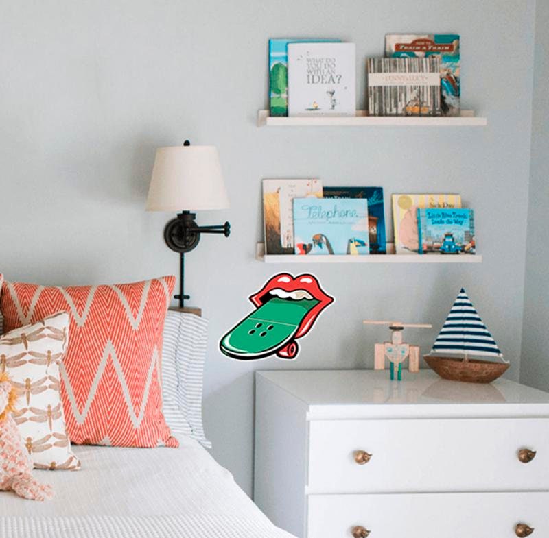 Skateboarding Love Decal, Skateboarding Sticker, Skateboarding Decor