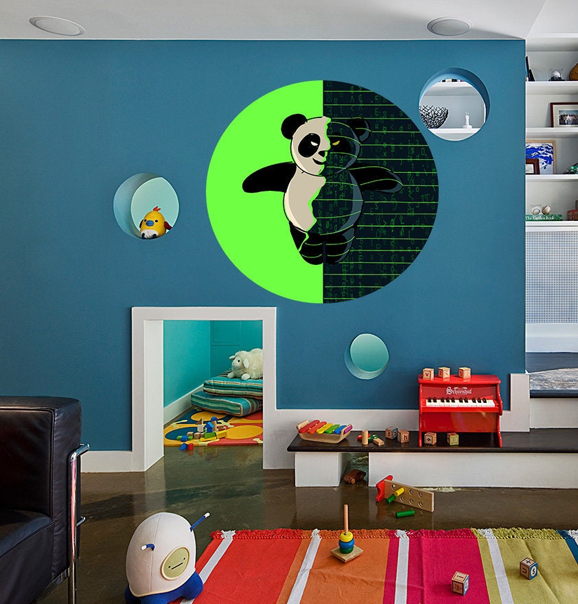 Evil Panda Decal, Evil Panda Sticker, Evil Panda Wall Decor