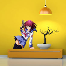 Load image into Gallery viewer, Anime Girl With The Guns Sticker, Anime Decal, Anime Wall Decor