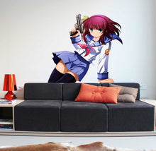 Load image into Gallery viewer, Anime Girl With The Guns Sticker, Anime Decal, Anime Wall Decor