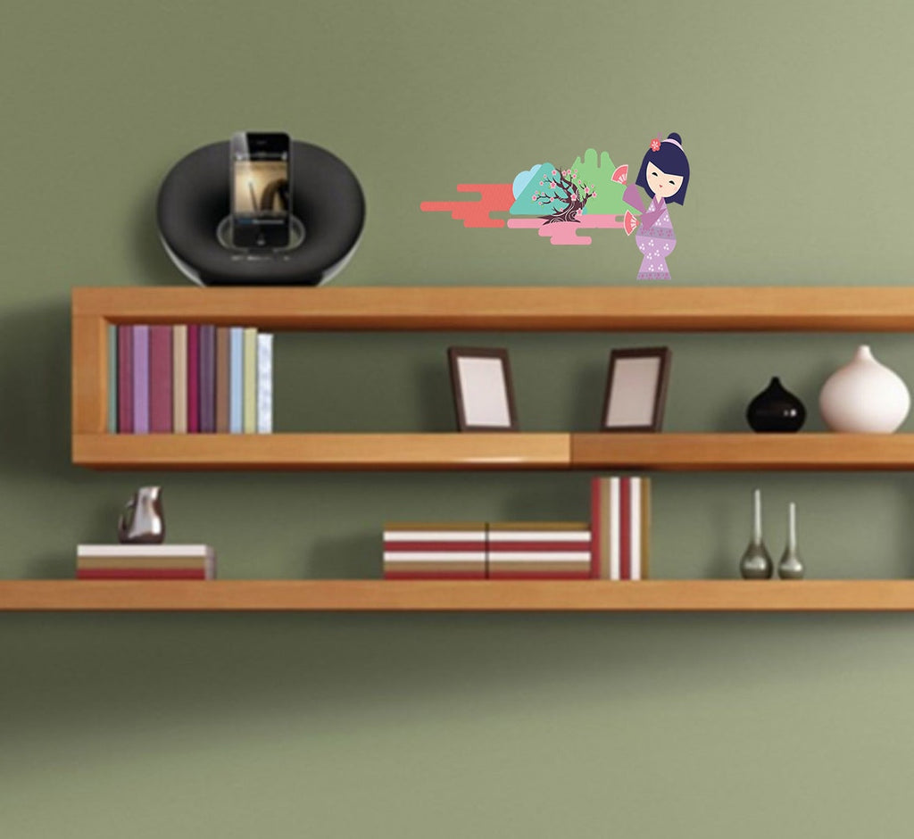 Little Geisha Decal, Little Geisha Sticker, Little Geisha Nursery Decor